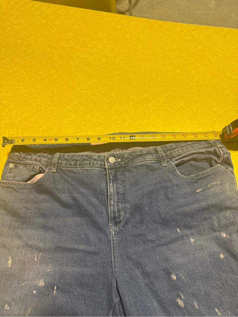 Pilcro Anthropology Blue Jeans with Colorful Patchwork - Picture 8 of 9